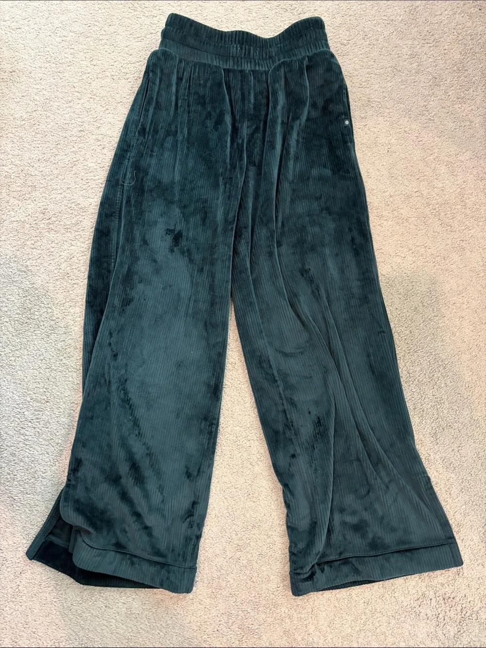 Athleta Kids Wide-Leg Corduroy Hoodie Set in Deep Teal
